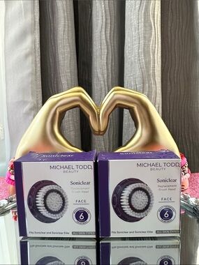 Michael Todd Beauty Soniclear Replacement Brush Head - White & Purple (Face)